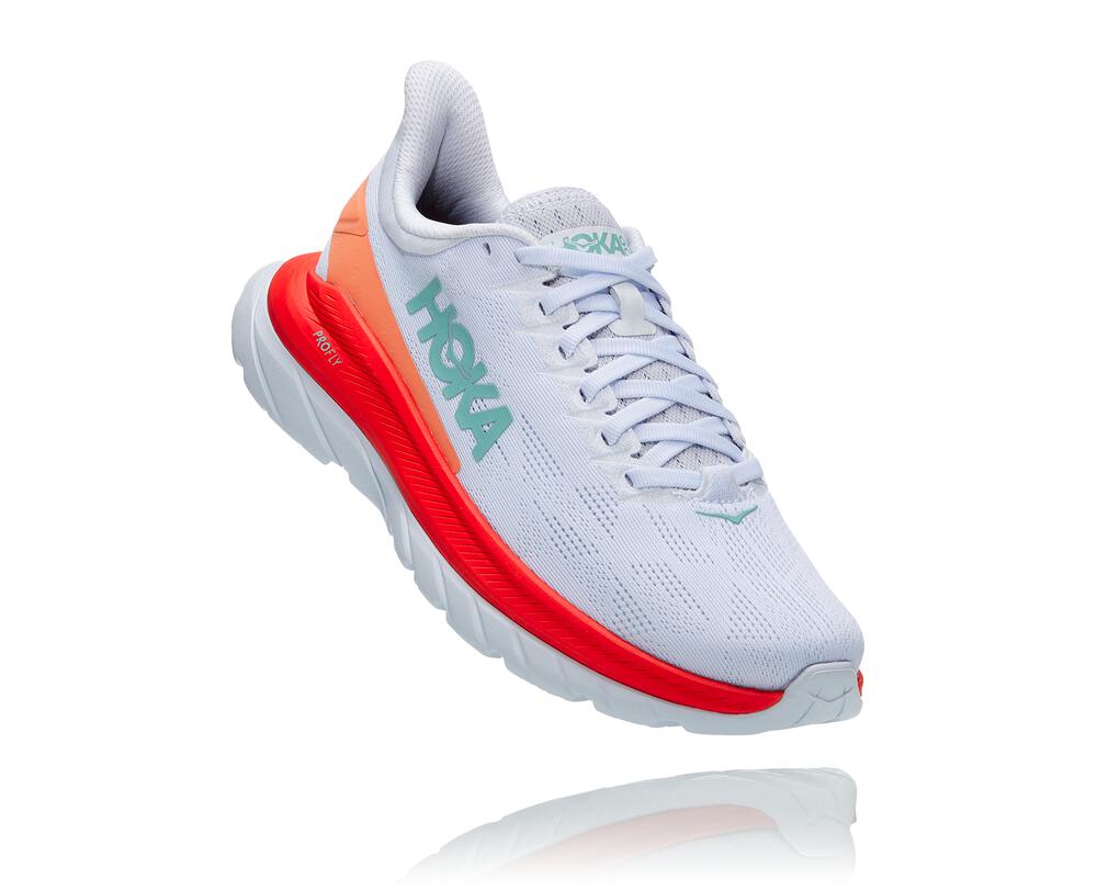 Mach 4 Running Shoe - WHITE / FIESTA