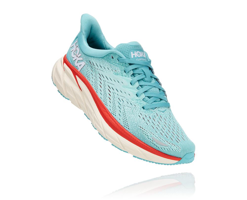 HOKA ONE ONE Clifton 8 for Women - AQUARELLE / EGGSHELL BLUE